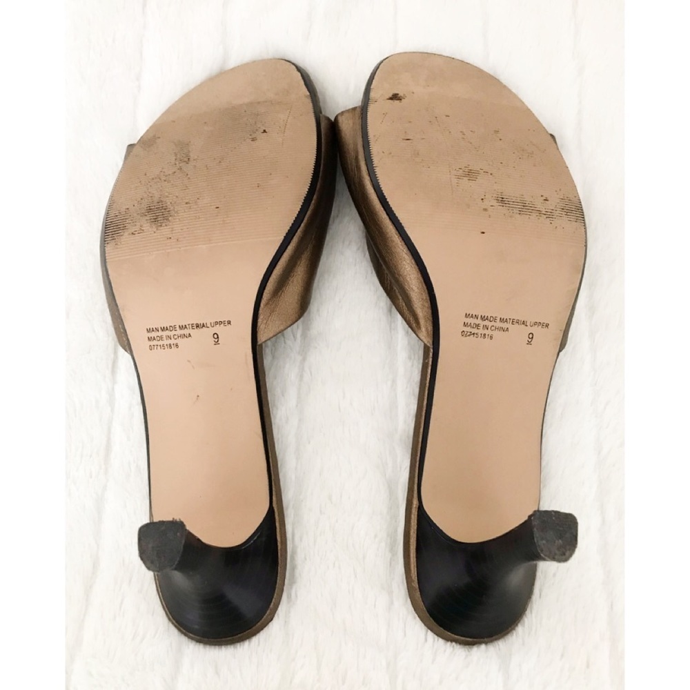 MOSSIMO Sz 9 “Forget Me Knot” Bronze Leather Slide - Picture 5 of 6